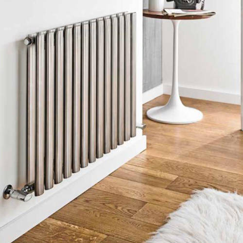 Additional image for Aspen Radiator 400W x 600H mm (Double, Stainless Steel).
