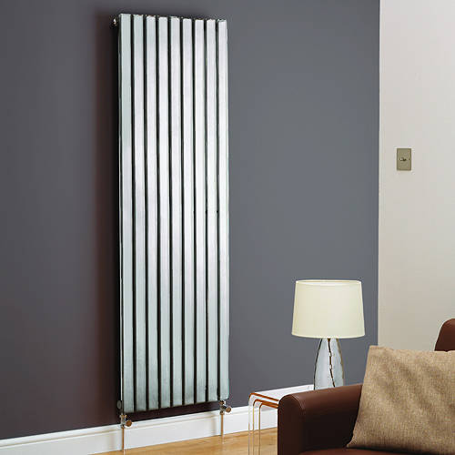 Additional image for Boston Vertical Radiator 410W x 1200H mm (Chrome).