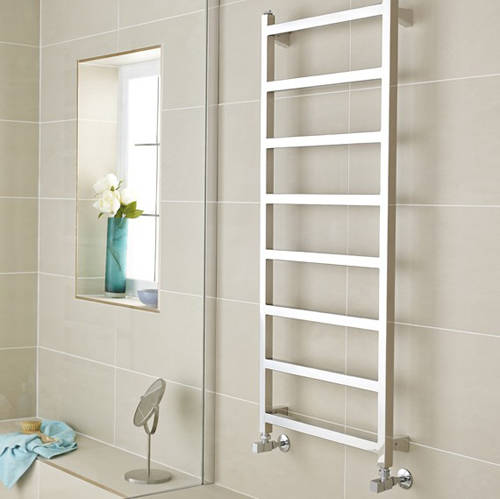 Additional image for Connecticut Heated Towel Rail 500x1200mm (S Steel).