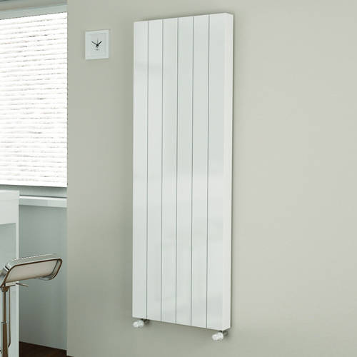 Additional image for Premium Kompact Vertical Radiator 300x1800mm (DC, White).