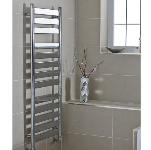 Additional image for Newark Heated Towel Rail 500W x 952H mm (Chrome).