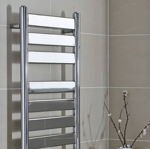 Additional image for Newark Heated Towel Rail 500W x 952H mm (Chrome).