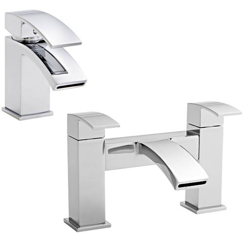 Additional image for Basin & Bath Filler Tap Pack (Chrome).