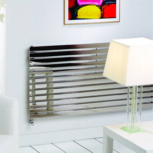 Additional image for Florida Vertical Radiator 490W x 1000H mm (Stainless Steel).