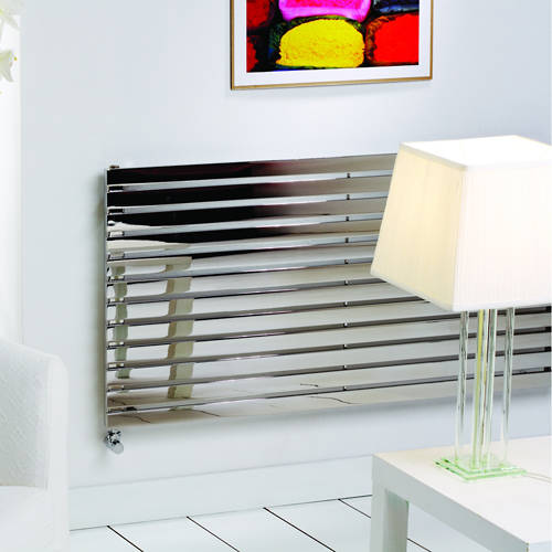 Additional image for Florida Vertical Radiator 490W x 1200H mm (Stainless Steel).