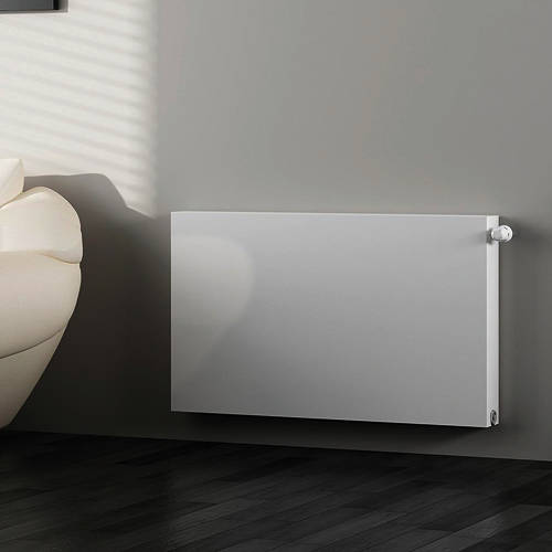 Additional image for Kompact Horizontal Radiator 600x400mm (DC, White).