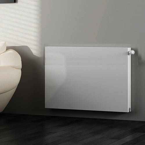 Additional image for Kompact Horizontal Radiator 600x600mm (DC, White).