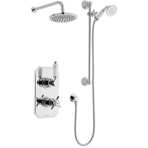 Additional image for Shower Valve, Slide Rail Kit With Head & Arm (Option 3).