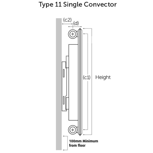 Additional image for Kompact Horizontal Radiator 1000x400mm (SC, White).