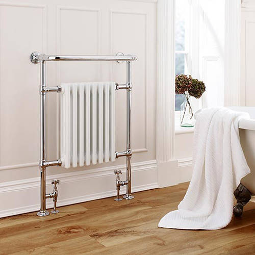 Additional image for Crown Heated Towel Rail 675W x 945H mm (Chrome).