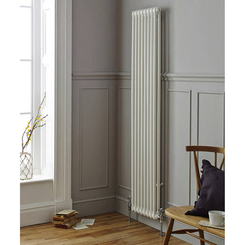 Additional image for Laser Klassic Vertical Radiator 335x1500mm (2 Col, White).