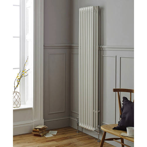 Additional image for Laser Klassic Vertical Radiator 335x1800mm (3 Col, White).