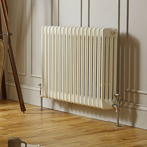 Additional image for Laser Klassic Horizontal Radiator 650x600mm (4 Col, White).