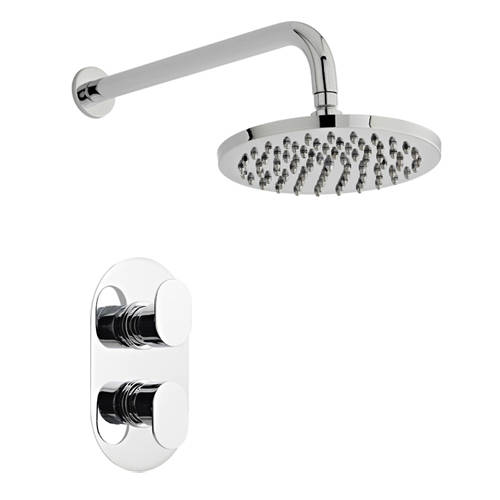 Additional image for Concealed Shower Valve With Arm & Head (Chrome).