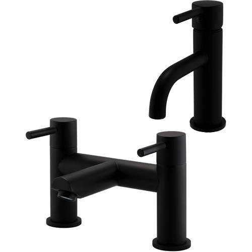 Additional image for Basin & Bath Filler Tap Pack (Matt Black).