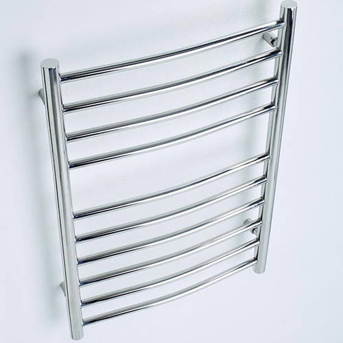 Additional image for Orlando Curved Heated Towel Rail 500W x 1200H mm (S Steel).
