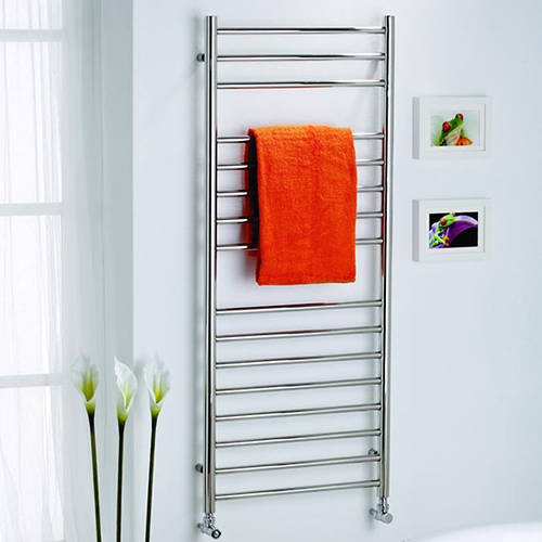 Additional image for Orlando Straight Heated Towel Rail 500W x 1500H mm (S Steel).
