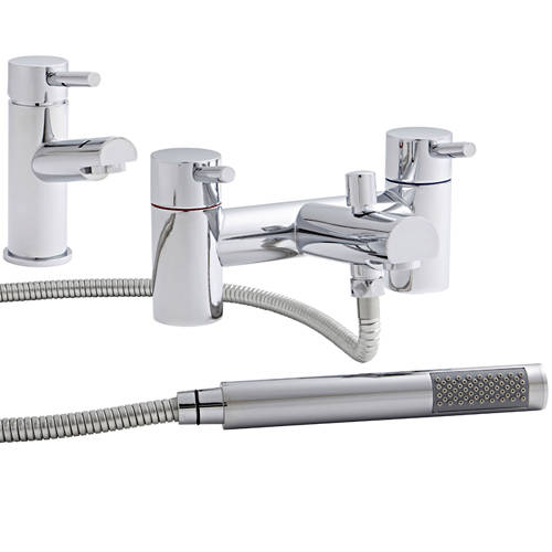 Additional image for Basin & Bath Shower Mixer Tap Pack (Chrome).