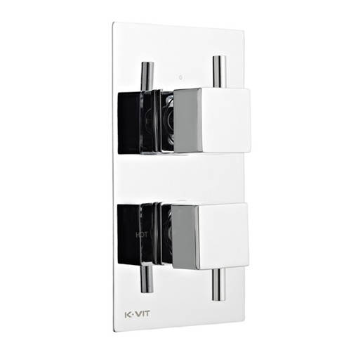 Additional image for Shower Valve, Square Head & Wall Mounting Arm (Option 2).