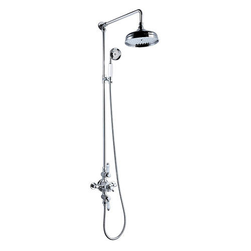 Additional image for Traditional Shower Valve With Rigid Riser Kit (Chrome).