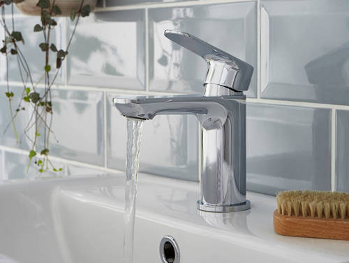 Additional image for Mini Basin Mixer Tap With Click Clack Waste (Chrome).