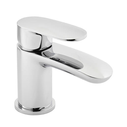 Additional image for Mini Basin Mixer Tap With Click Clack Waste (Chrome).