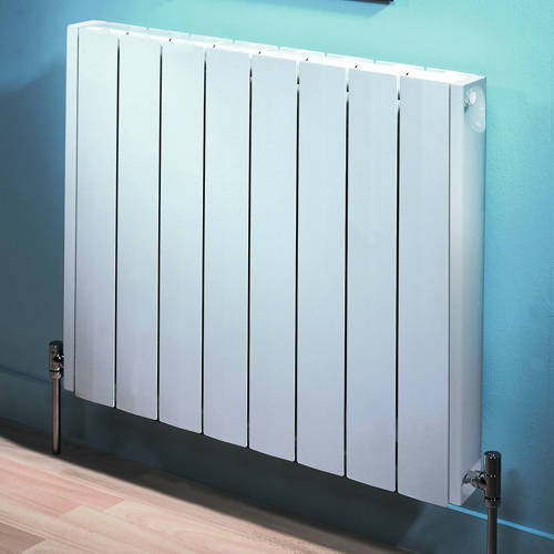 Additional image for Vermont Aluminium Radiator 640W x 581H mm (White).