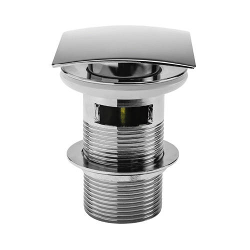 Additional image for Square Sprung Basin Waste (Slotted, Chrome).