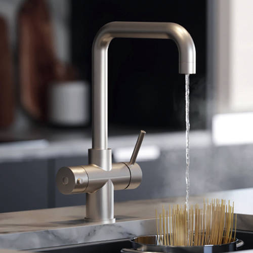 Additional image for Delta Classic 3 In 1 Boiling Water Kitchen Tap (Brushed Nickel, 2.4L).