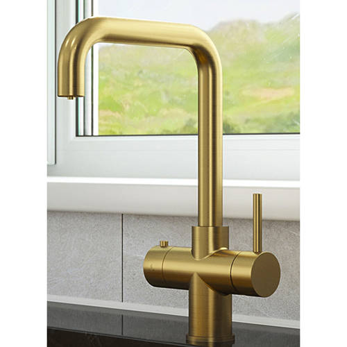 Additional image for Delta Digital 3 In 1 Boiling Water Kitchen Tap (Brushed Gold, 2.4L).