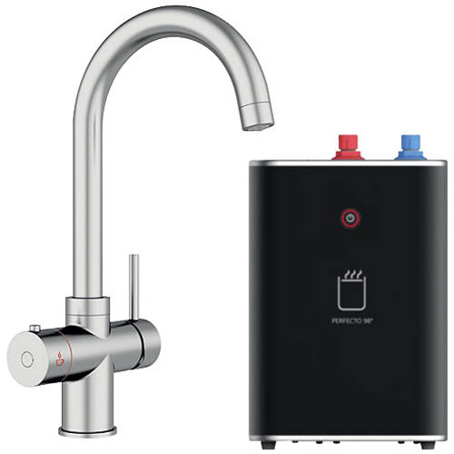 Additional image for Tundra Classic 3 In 1 Boiling Water Kitchen Tap (Chrome, 2.4L).