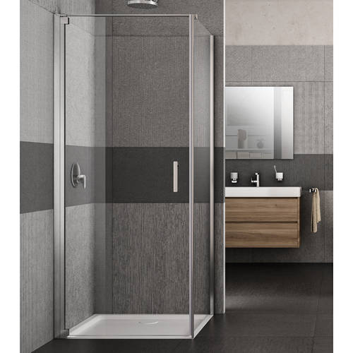 Additional image for Vivo Shower Enclosure With Pivot Door (700x1000x2000mm, LH).