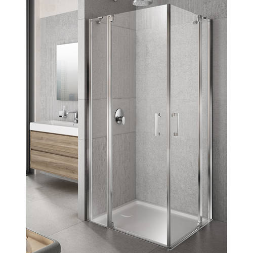 Additional image for Tempo Shower Enclosure With In-Line Panels (1000x1000).