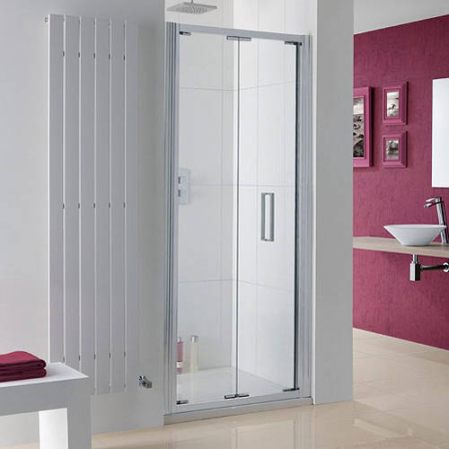 Additional image for Bergen Bi-Fold Shower Door With 8mm Glass (800x2000mm).