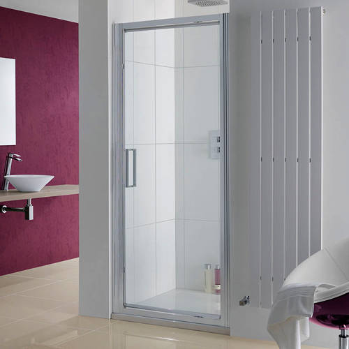 Additional image for Narva Pivot Shower Door With 8mm Glass (750x2000mm).