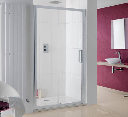 Additional image for Talsi Slider Shower Door With 8mm Glass (1100x2000).