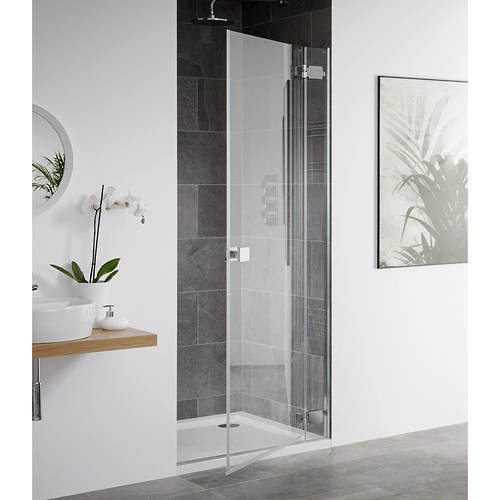 Additional image for Barbados Frameless Hinged Shower Door (750x2000mm).