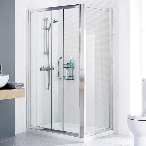 Additional image for 1000x750 Shower Enclosure, Slider Door & Tray (Right Handed).
