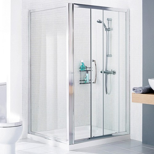 Additional image for 1000mm Square Shower Enclosure & Tray (Left Handed).