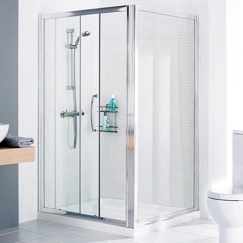 Additional image for 1000mm Square Shower Enclosure & Tray (Right Handed).