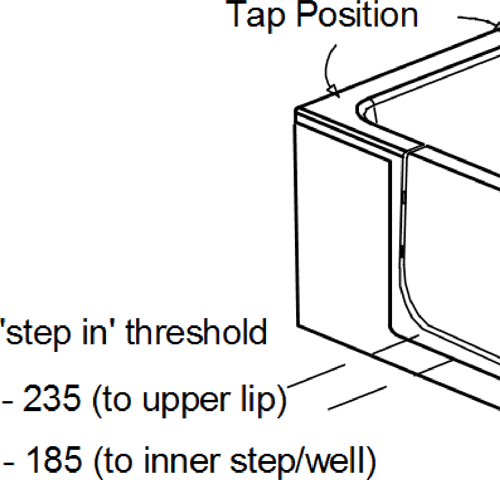 Additional image for Aventis Bath With Left Hand Door Entry & Power Lift Seat (Whirlpool).