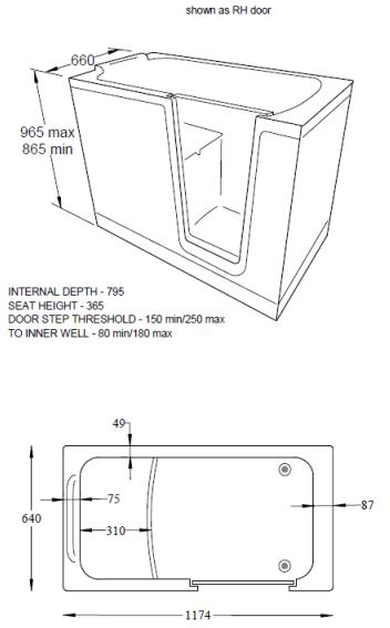 Additional image for Priya Walk In Corner Bath With Left Hand Door (1210x650).