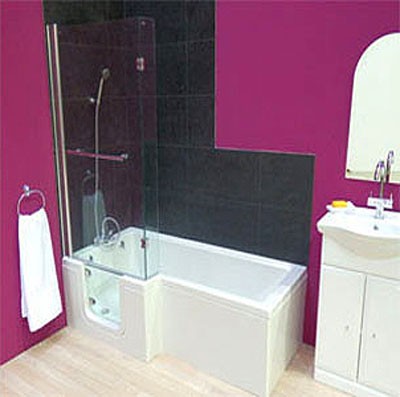 Additional image for Savana Walk In Shower Bath With Left Hand Door (1670x850).