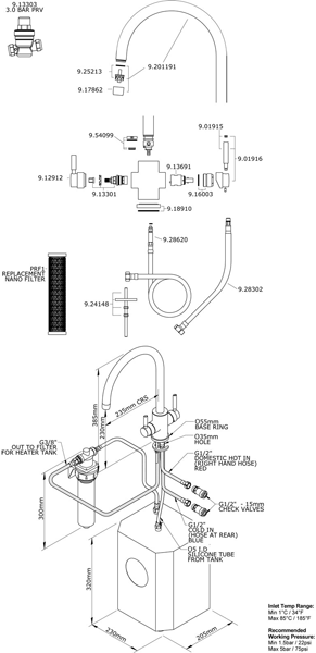 Additional image for Boiling Water Kitchen Tap (Pewter, C Spout).