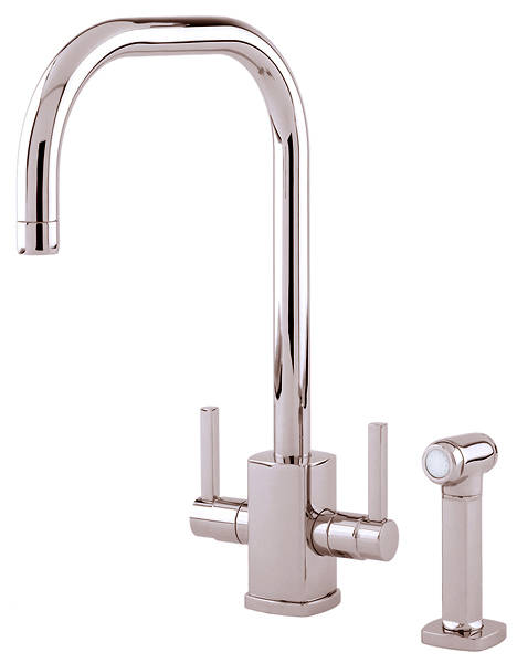 Additional image for Kitchen Tap With Rinser & U Spout (Polished Nickel).