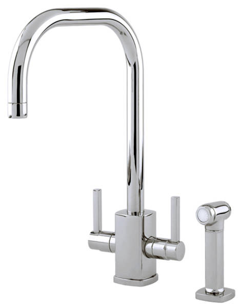 Additional image for Kitchen Tap With Rinser & U Spout (Pewter).