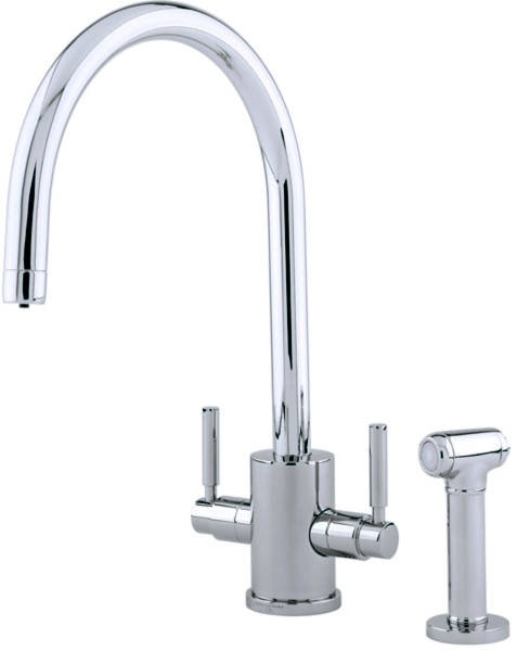 Additional image for Kitchen Tap With Rinser & C Spout (Pewter).