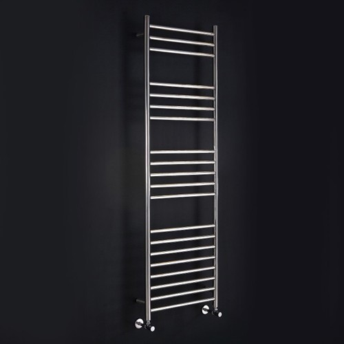 Additional image for Athena Towel Radiator (9 Rails, Stainless Steel). 350x600.