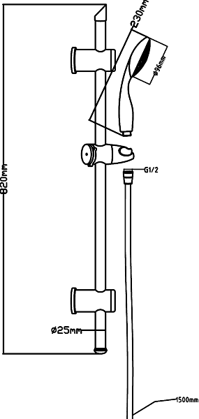 Additional image for Slide Rail Kit (Chrome).