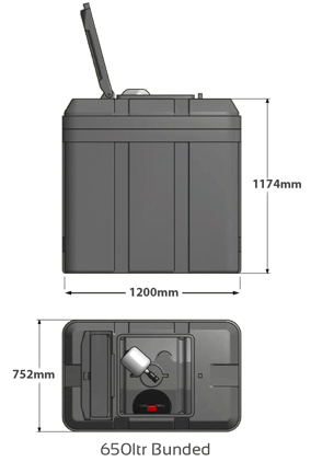 Additional image for Bunded Tank With Variable Speed Pump (650L Tank).